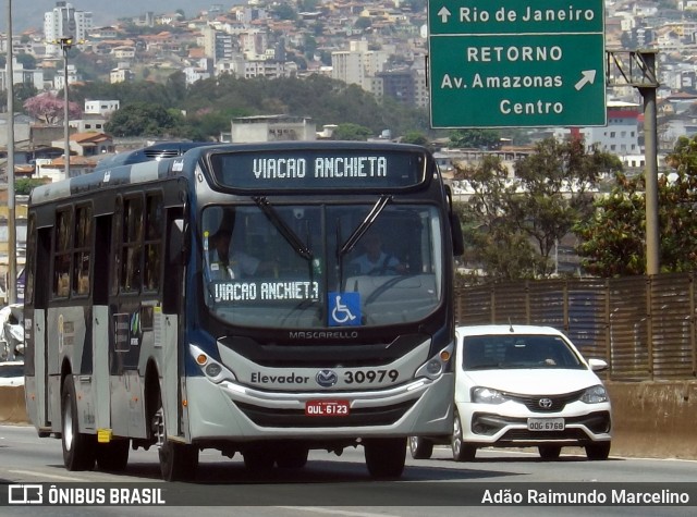 Via BH Coletivos 30979 na cidade de Belo Horizonte, Minas Gerais, Brasil, por Adão Raimundo Marcelino. ID da foto: 7088756.