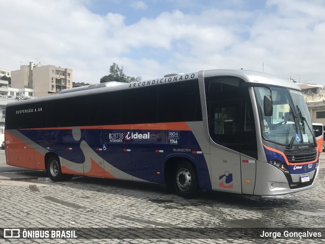 Viação Ideal B28738 na cidade de Rio de Janeiro, Rio de Janeiro, Brasil, por Jorge Gonçalves. Número da foto: #7086320.