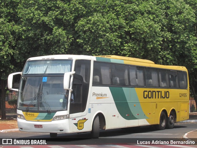 Empresa Gontijo de Transportes 12455 na cidade de Uberaba, Minas Gerais, Brasil, por Lucas Adriano Bernardino. ID da foto: 7087520.