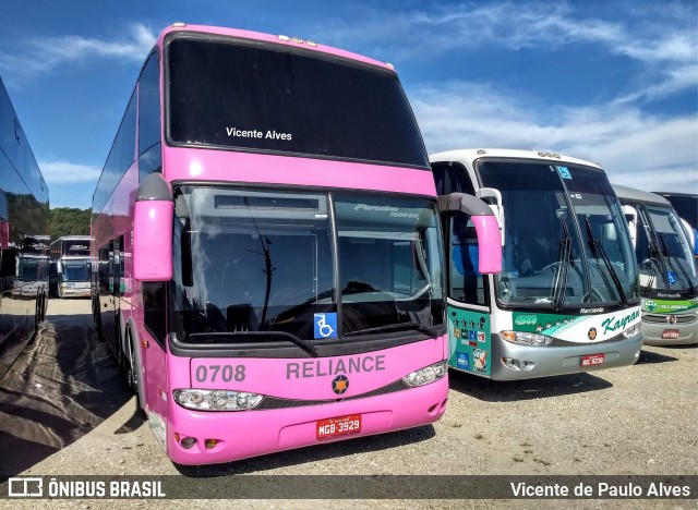 Reliance Transportes 0708 na cidade de Aparecida, São Paulo, Brasil, por Vicente de Paulo Alves. Número da foto: #7087850.