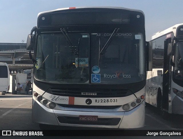 UniRio Transportes RJ 228.031 na cidade de Rio de Janeiro, Rio de Janeiro, Brasil, por Jorge Gonçalves. ID da foto: 7086309.