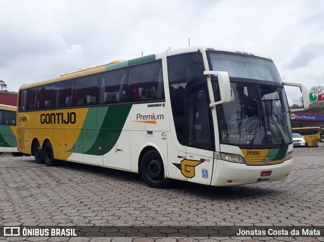 Empresa Gontijo de Transportes 11985 na cidade de João Monlevade, Minas Gerais, Brasil, por Jonatas Costa da Mata. ID da foto: 7087107.