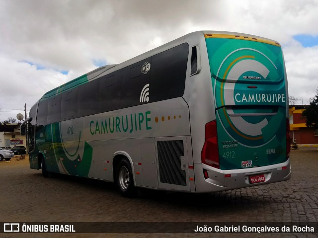 Auto Viação Camurujipe 4912 na cidade de Vitória da Conquista, Bahia, Brasil, por João Gabriel Gonçalves da Rocha. ID da foto: 7086784.