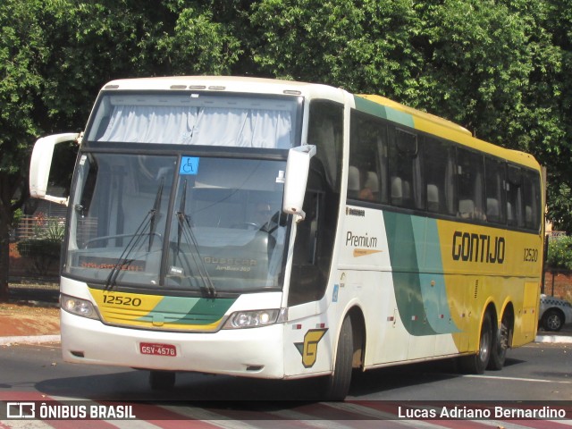 Empresa Gontijo de Transportes 12520 na cidade de Uberaba, Minas Gerais, Brasil, por Lucas Adriano Bernardino. ID da foto: 7087506.