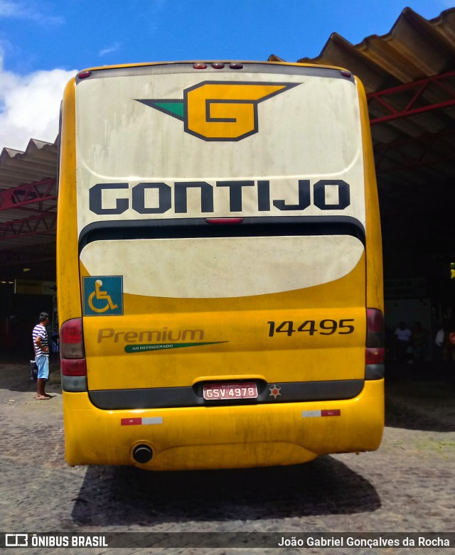 Empresa Gontijo de Transportes 14495 na cidade de Vitória da Conquista, Bahia, Brasil, por João Gabriel Gonçalves da Rocha. Número da foto: #7086769.
