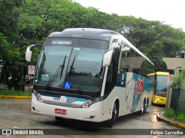 Auto Viação 1001 3404 na cidade de São Paulo, São Paulo, Brasil, por Felipe Carvalho. Número da foto: #7086049.