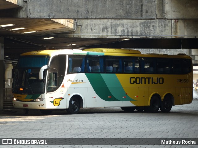 Empresa Gontijo de Transportes 14950 na cidade de Belo Horizonte, Minas Gerais, Brasil, por Matheus Rocha. ID da foto: 7086257.