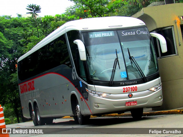 Viação Santa Cruz 237100 na cidade de São Paulo, São Paulo, Brasil, por Felipe Carvalho. Número da foto: #7086077.