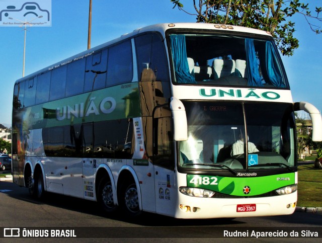 Empresa União de Transportes 4182 na cidade de Florianópolis, Santa Catarina, Brasil, por Rudnei Aparecido da Silva. ID da foto: 7091103.