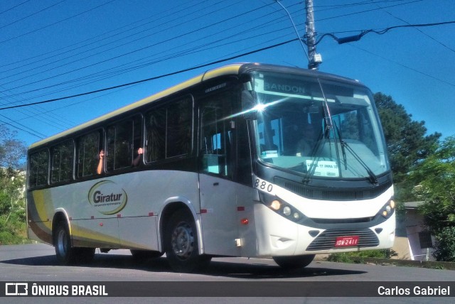 Viação Giratur 880 na cidade de Caxias do Sul, Rio Grande do Sul, Brasil, por Carlos Gabriel. ID da foto: 7090719.