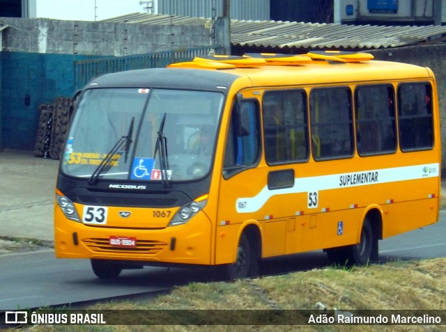 Transporte Suplementar de Belo Horizonte 1067 na cidade de Belo Horizonte, Minas Gerais, Brasil, por Adão Raimundo Marcelino. ID da foto: 7090942.