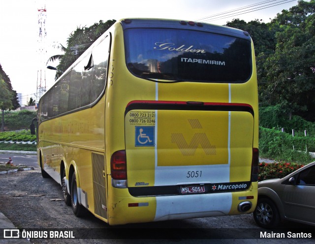 Viação Itapemirim 5051 na cidade de Salvador, Bahia, Brasil, por Mairan Santos. ID da foto: 7090247.