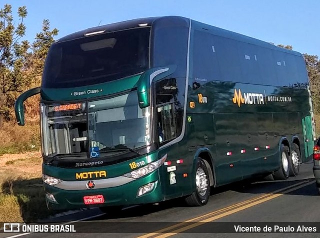 Viação Motta 18010 na cidade de Capitólio, Minas Gerais, Brasil, por Vicente de Paulo Alves. ID da foto: 7090086.