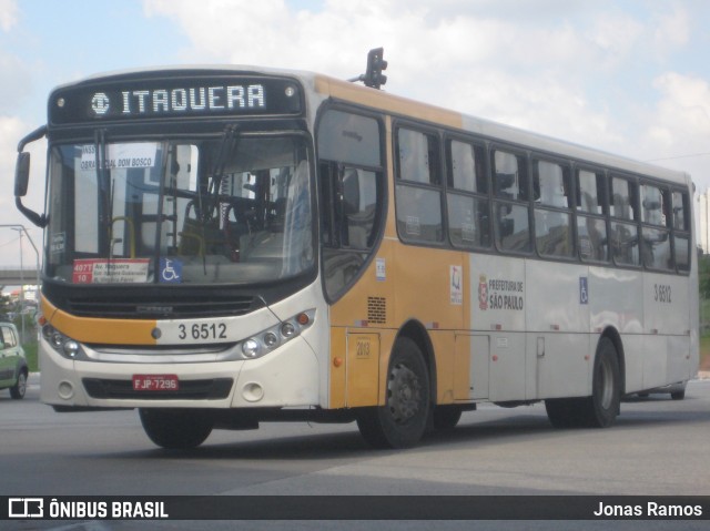 Transunião Transportes 3 6512 na cidade de São Paulo, São Paulo, Brasil, por Jonas Ramos. ID da foto: 7089295.