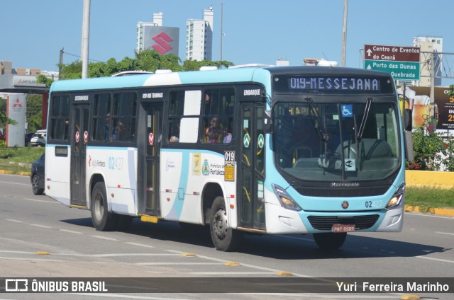 Viação Fortaleza 02427 na cidade de Fortaleza, Ceará, Brasil, por Yuri Ferreira Marinho. Número da foto: #7090112.