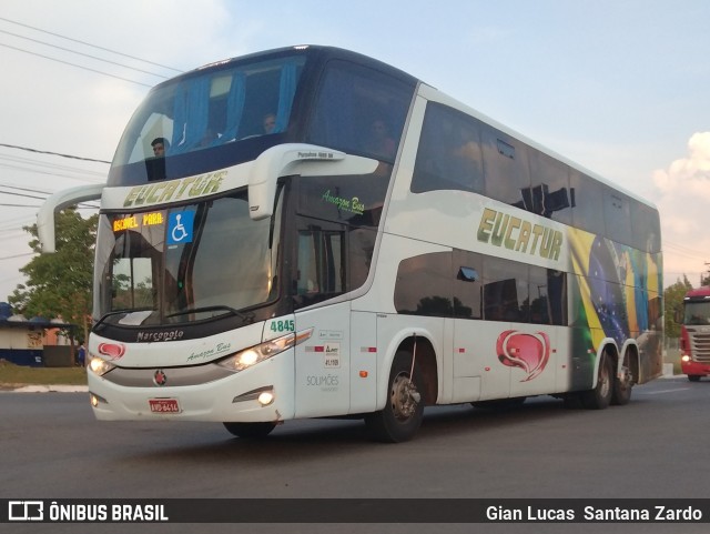 Eucatur - Empresa União Cascavel de Transportes e Turismo 4845 na cidade de Ji-Paraná, Rondônia, Brasil, por Gian Lucas  Santana Zardo. ID da foto: 7089912.