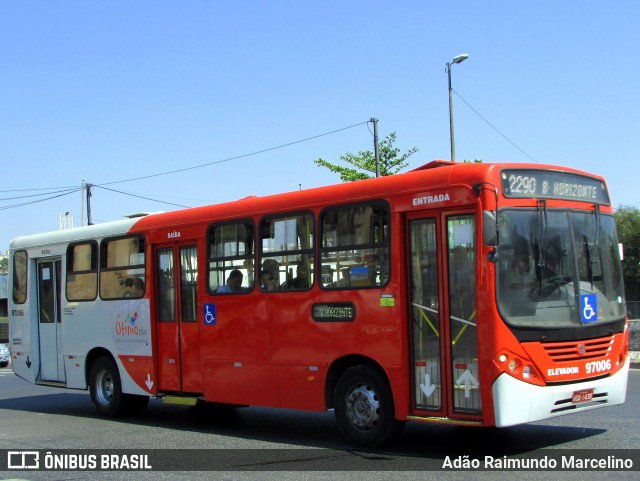 Viação Belo Monte Transportes Coletivos 97006 na cidade de Belo Horizonte, Minas Gerais, Brasil, por Adão Raimundo Marcelino. ID da foto: 7093053.