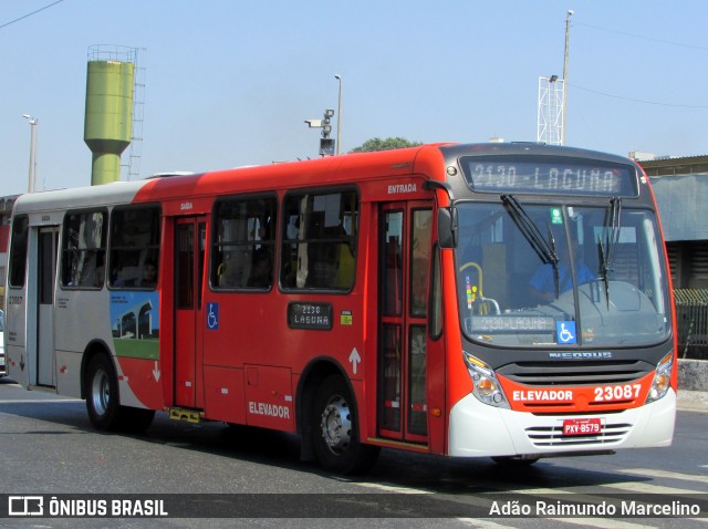 Laguna Auto Ônibus 23087 na cidade de Belo Horizonte, Minas Gerais, Brasil, por Adão Raimundo Marcelino. ID da foto: 7093086.