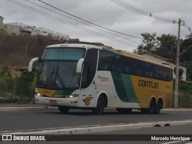 Empresa Gontijo de Transportes 14355 na cidade de Governador Valadares, Minas Gerais, Brasil, por Marcelo Henrique. Número da foto: #7095262.