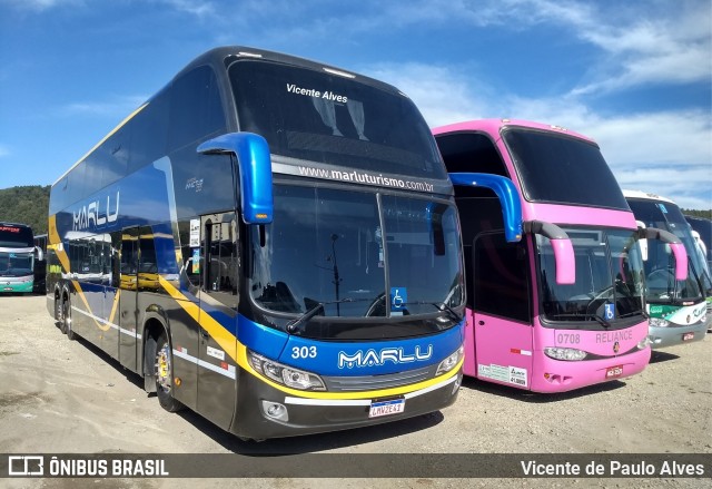 Marlu Turismo 303 na cidade de Aparecida, São Paulo, Brasil, por Vicente de Paulo Alves. ID da foto: 7096687.