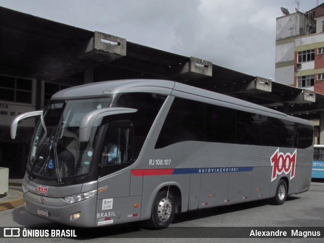 Auto Viação 1001 RJ 108.107 na cidade de Cantagalo, Rio de Janeiro, Brasil, por Alexandre  Magnus. Número da foto: #7093934.