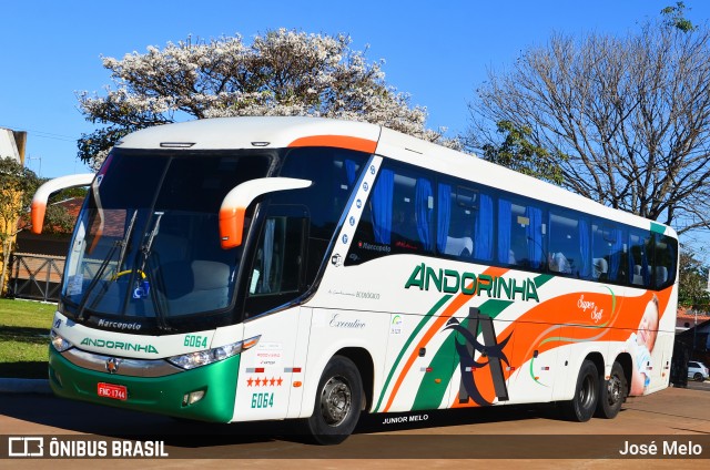 Empresa de Transportes Andorinha 6064 na cidade de Maringá, Paraná, Brasil, por José Melo. ID da foto: 7096828.