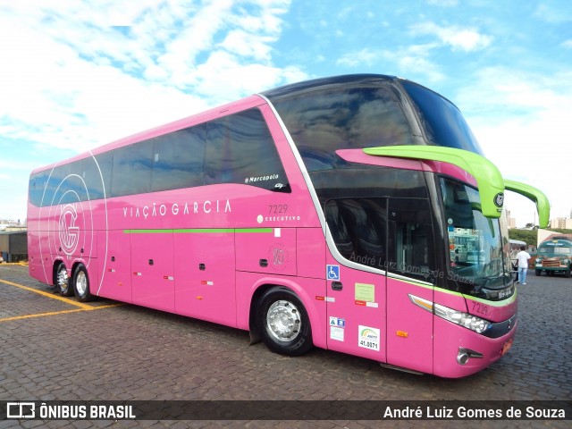 Viação Garcia 7229 na cidade de Londrina, Paraná, Brasil, por André Luiz Gomes de Souza. ID da foto: 7096517.