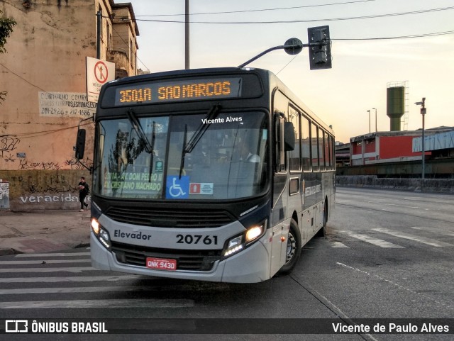 SM Transportes 20761 na cidade de Belo Horizonte, Minas Gerais, Brasil, por Vicente de Paulo Alves. ID da foto: 7096539.