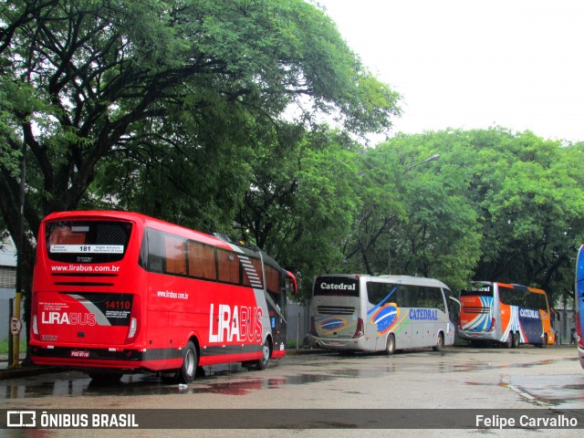Lirabus 14110 na cidade de São Paulo, São Paulo, Brasil, por Felipe Carvalho. Número da foto: #7096802.