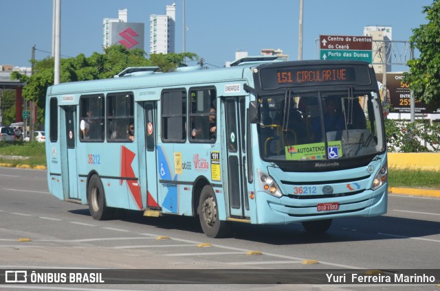Viação Santa Cecília 36212 na cidade de Fortaleza, Ceará, Brasil, por Yuri Ferreira Marinho. Número da foto: #7095568.