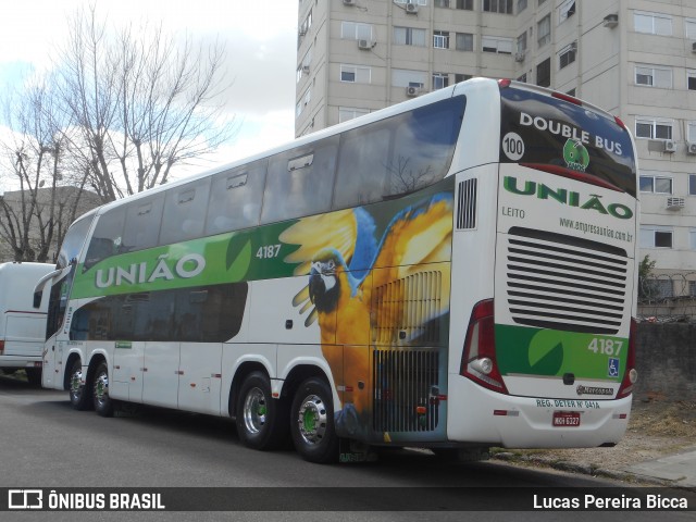 Empresa União de Transportes 4187 na cidade de Porto Alegre, Rio Grande do Sul, Brasil, por Lucas Pereira Bicca. ID da foto: 7095223.