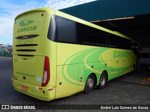 Viação Garcia 7869 na cidade de Londrina, Paraná, Brasil, por André Luiz Gomes de Souza. ID da foto: 7096460.