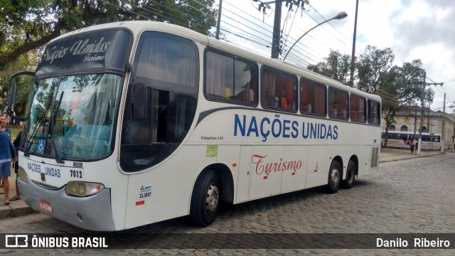 Nações Unidas Transportadora Turistica 7012 na cidade de Valença, Rio de Janeiro, Brasil, por Danilo  Ribeiro. ID da foto: 7094148.