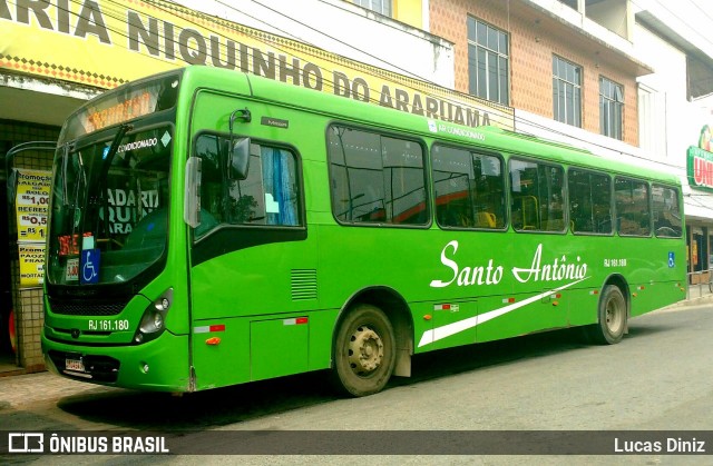 Transportes Santo Antônio RJ 161.180 na cidade de São João de Meriti, Rio de Janeiro, Brasil, por Lucas Diniz. ID da foto: 7097708.