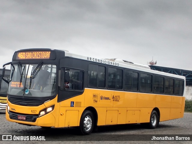 Real Auto Ônibus A41075 na cidade de Rio de Janeiro, Rio de Janeiro, Brasil, por Jhonathan Barros. ID da foto: 7097620.