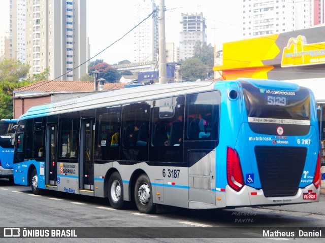 Viação Paratodos > São Jorge > Metropolitana São Paulo > Mobibrasil 6 3187 na cidade de São Paulo, São Paulo, Brasil, por Matheus  Daniel. ID da foto: 7098838.