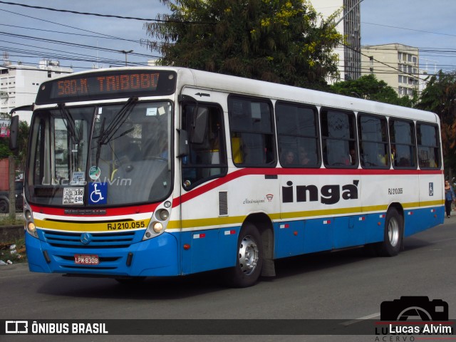 Auto Lotação Ingá RJ 210.055 na cidade de Niterói, Rio de Janeiro, Brasil, por Lucas Alvim. ID da foto: 7098364.