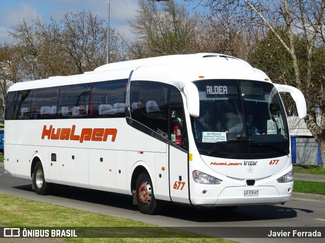 Buses Hualpén 677 na cidade de Chillán, Ñuble, Bío-Bío, Chile, por Javier Ferrada. ID da foto: 7096980.