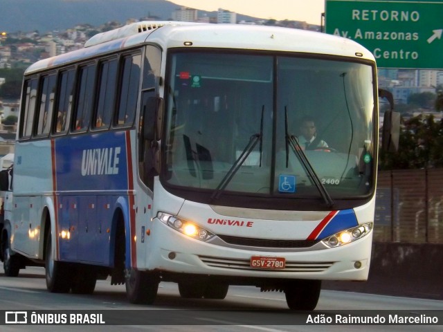 Univale Transportes 2400 na cidade de Belo Horizonte, Minas Gerais, Brasil, por Adão Raimundo Marcelino. Número da foto: #7099434.