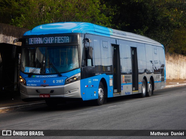 Viação Paratodos > São Jorge > Metropolitana São Paulo > Mobibrasil 6 3187 na cidade de São Paulo, São Paulo, Brasil, por Matheus  Daniel. Número da foto: #7098845.