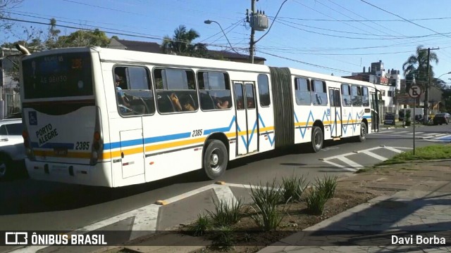 Viação Belém Novo 2385 na cidade de Porto Alegre, Rio Grande do Sul, Brasil, por Davi Borba. Número da foto: #7098731.