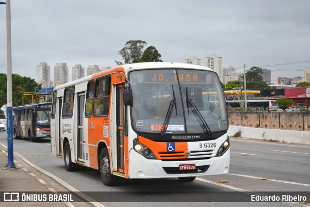 Alfa Rodobus > CooperAlfa 8 6326 na cidade de Taboão da Serra, São Paulo, Brasil, por Eduardo Ribeiro. Número da foto: #7097042.