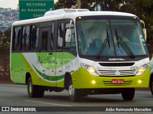 Rio Negro Fretamento e Turismo 41819 na cidade de Belo Horizonte, Minas Gerais, Brasil, por Adão Raimundo Marcelino. Número da foto: #7099373.