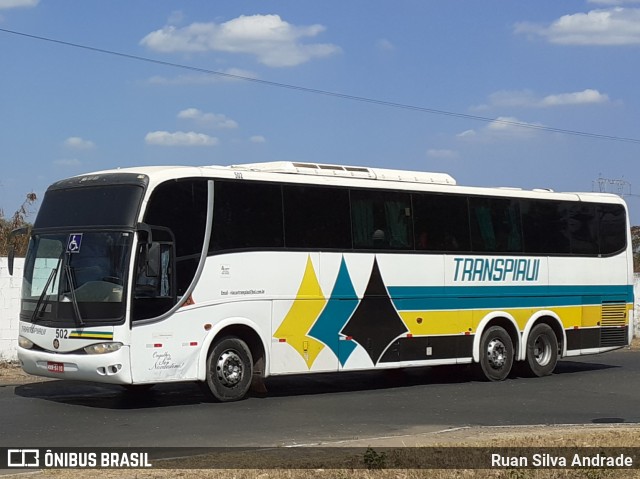 Viação Transpiauí 502 na cidade de Teresina, Piauí, Brasil, por Ruan Silva Andrade. Número da foto: #7097326.