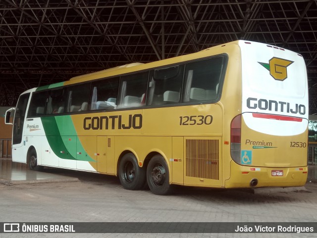 Empresa Gontijo de Transportes 12530 na cidade de Patos de Minas, Minas Gerais, Brasil, por João Víctor Rodrigues. ID da foto: 7100818.