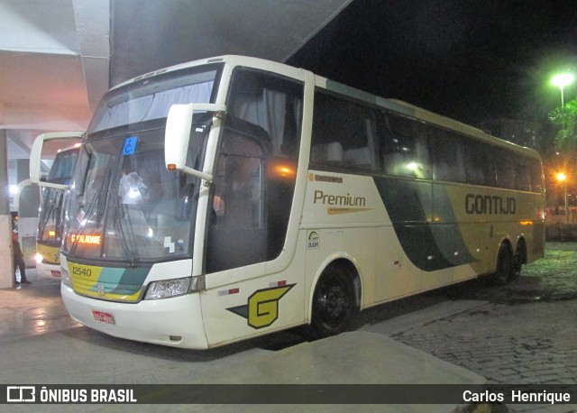 Empresa Gontijo de Transportes 12540 na cidade de Governador Valadares, Minas Gerais, Brasil, por Carlos  Henrique. ID da foto: 7101246.