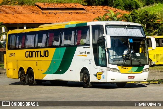 Empresa Gontijo de Transportes 12145 na cidade de Paraíba do Sul, Rio de Janeiro, Brasil, por Flávio Oliveira. Número da foto: #7101048.