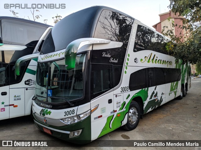 Aliança Turismo 3008 na cidade de Caldas Novas, Goiás, Brasil, por Paulo Camillo Mendes Maria. ID da foto: 7101516.