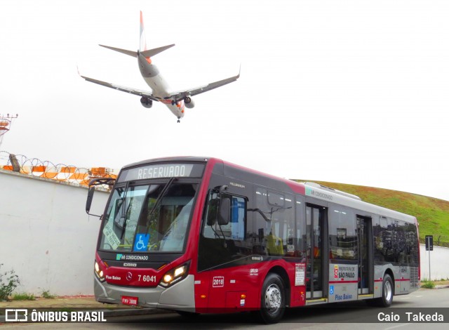 Viação Gatusa Transportes Urbanos 7 6041 na cidade de São Paulo, São Paulo, Brasil, por Caio  Takeda. Número da foto: #7100516.