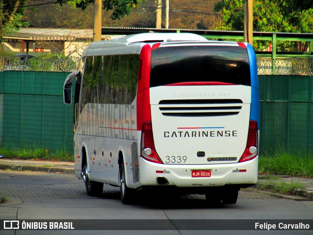 Auto Viação Catarinense 3339 na cidade de São Paulo, São Paulo, Brasil, por Felipe Carvalho. ID da foto: 7101980.